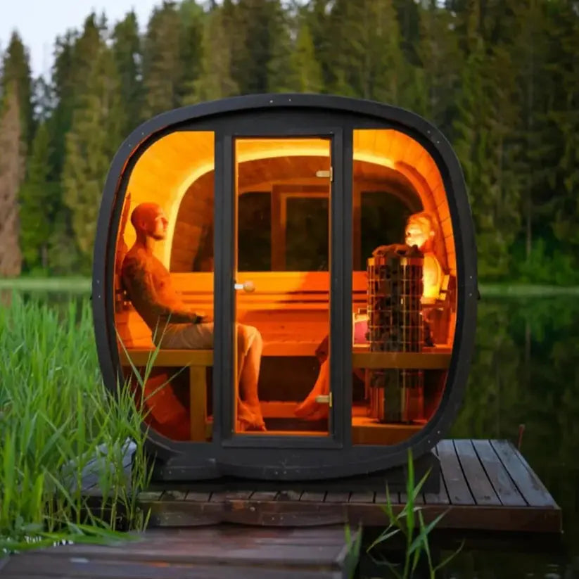 Auris Two Luxury Outdoor Cedar Sauna Orivon Wellness