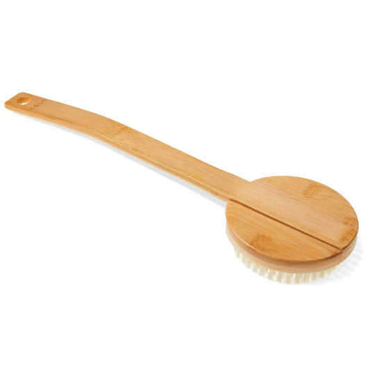 KOLO Bath Brush Bambu 2 (Sauna Bath Brush with Handle, Natural Bamboo) KOLO
