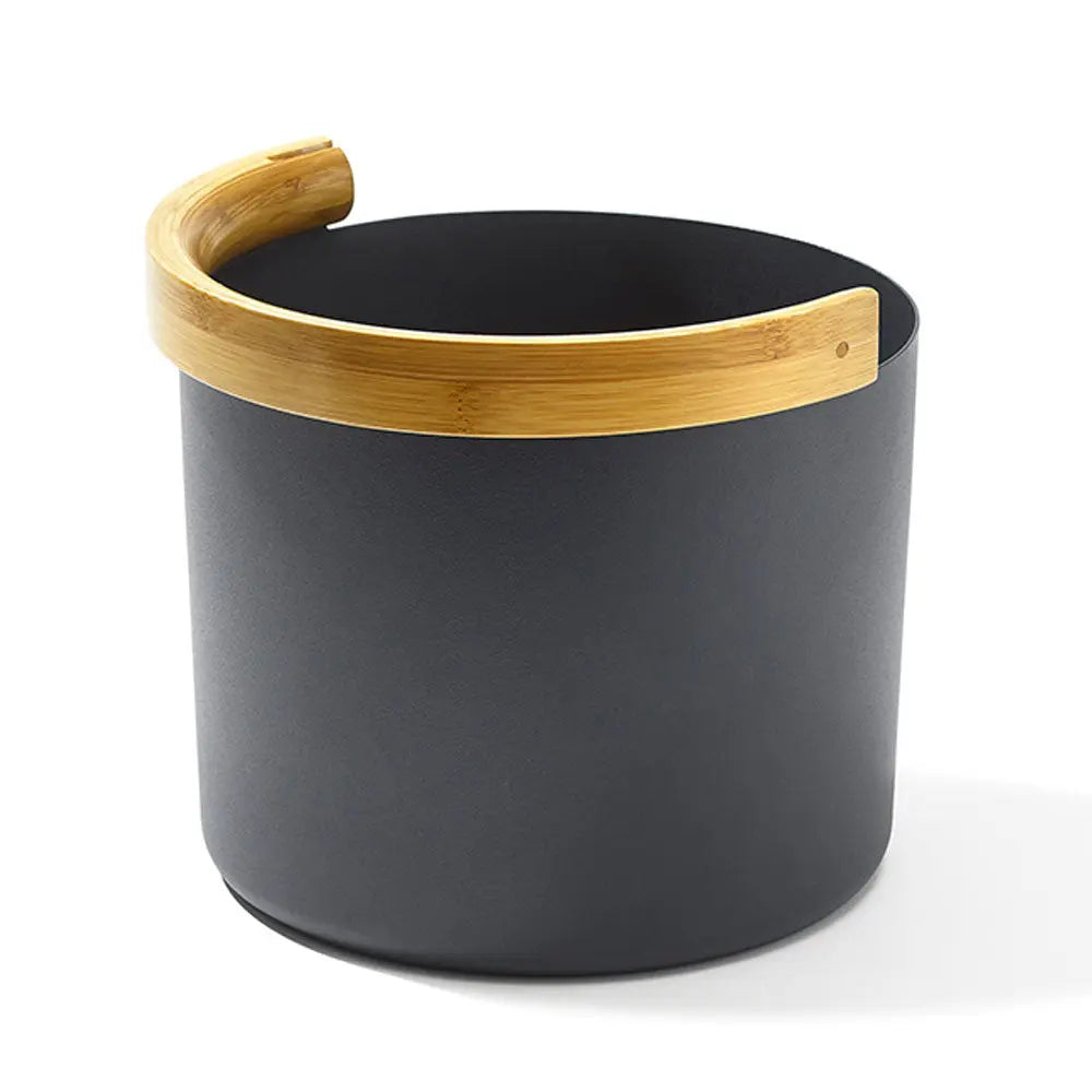 KOLO Bucket 2 (Sauna Bucket with curved Handle, Bamboo/Aluminum, 1.5Gal) KOLO