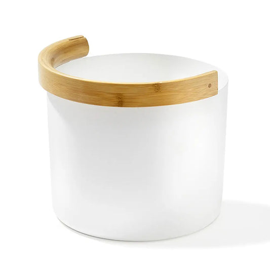KOLO Bucket 2 (Sauna Bucket with curved Handle, Bamboo/Aluminum, 1.5Gal) KOLO