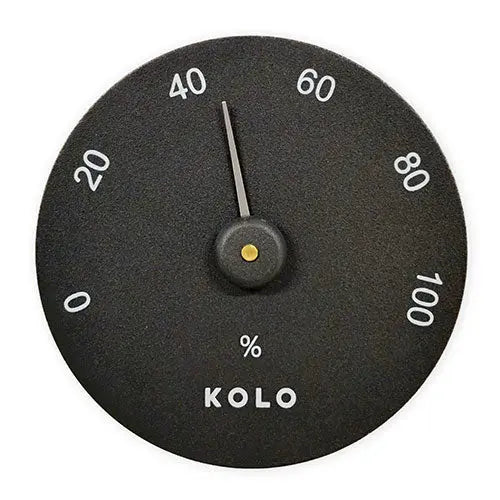KOLO Hygrometer (Hygrometer, Round, Black) KOLO
