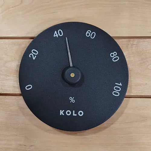 KOLO Hygrometer (Hygrometer, Round, Black) KOLO