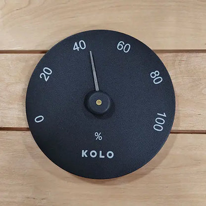 KOLO Hygrometer (Hygrometer, Round, Black) KOLO