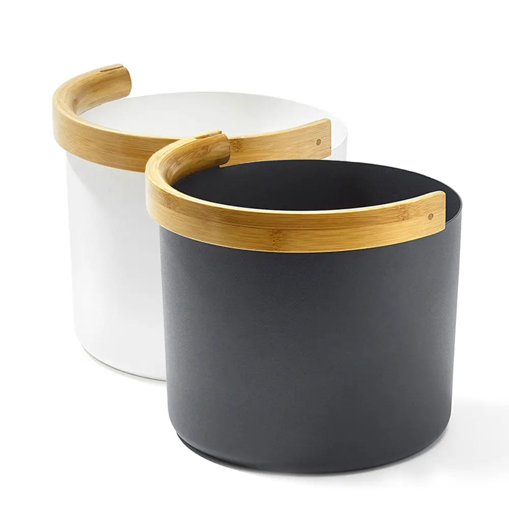 KOLO Bucket 2 (Sauna Bucket with curved Handle, Bamboo/Aluminum, 1.5Gal) KOLO