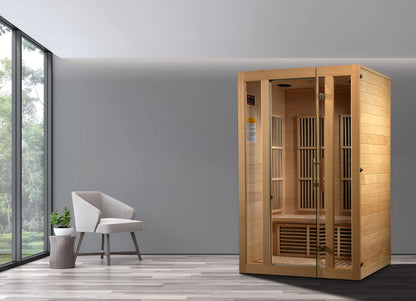 Maxxus "Seattle" 2-Person Low EMF FAR Infrared Sauna  (MX-J206-01 Seattle) Maxxus
