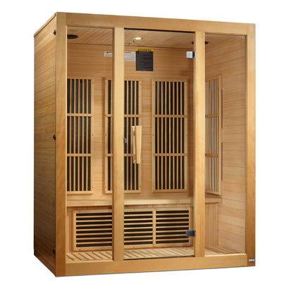 Maxxus "Bellevue" 3-Person Low EMF FAR Infrared Sauna (MX-J306-01) Maxxus