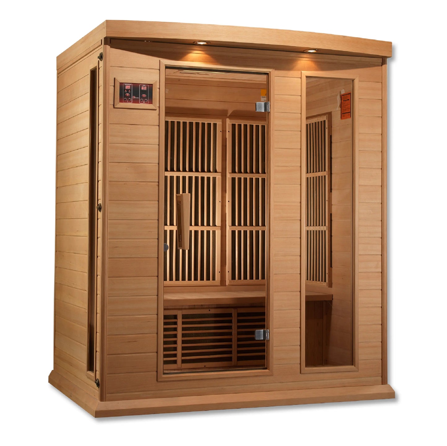 Maxxus 3-Person Low EMF FAR Infrared Sauna (MX-K306-01 Hemlock) Maxxus
