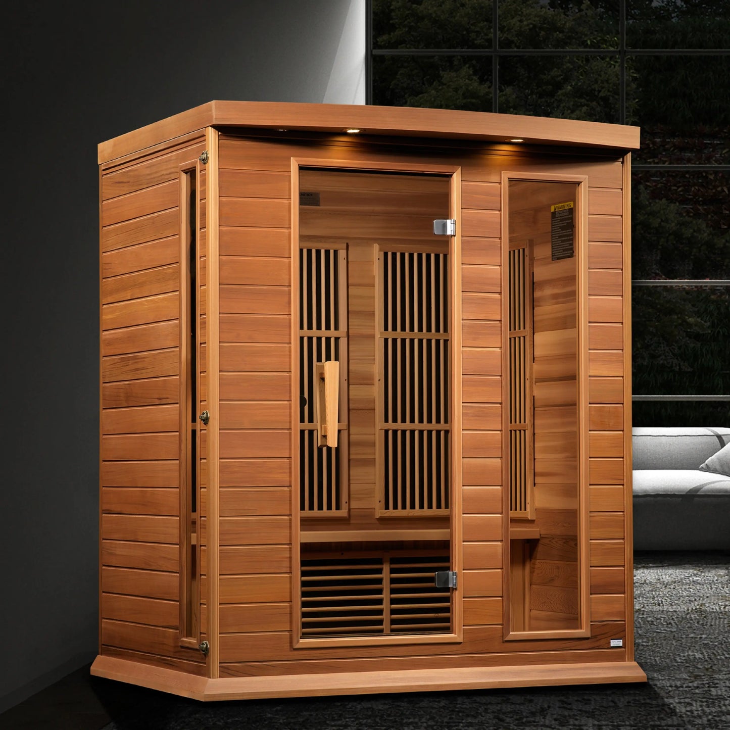 Maxxus 3-Person Near Zero EMF FAR Infrared Sauna (MX-K306-01-ZF CED) Maxxus