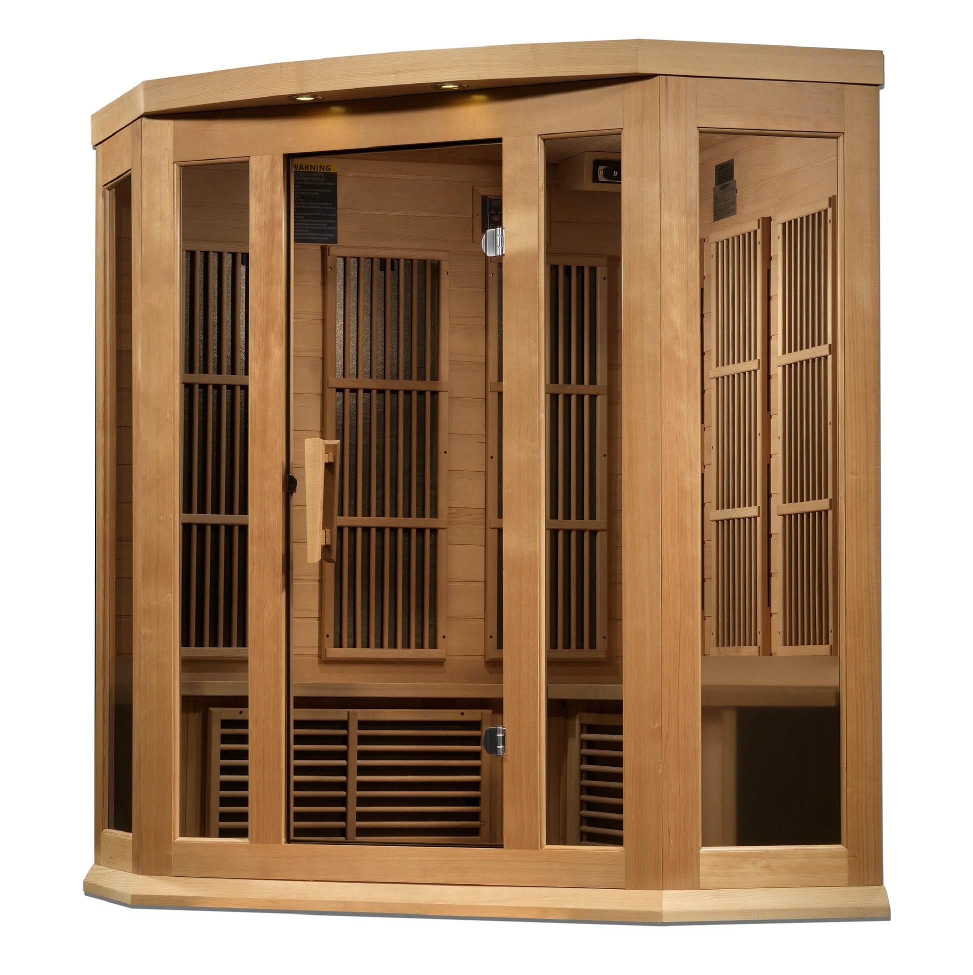 Maxxus 3-Person Corner Near Zero EMF FAR Infrared Sauna (MX-K356-01-ZF) Maxxus