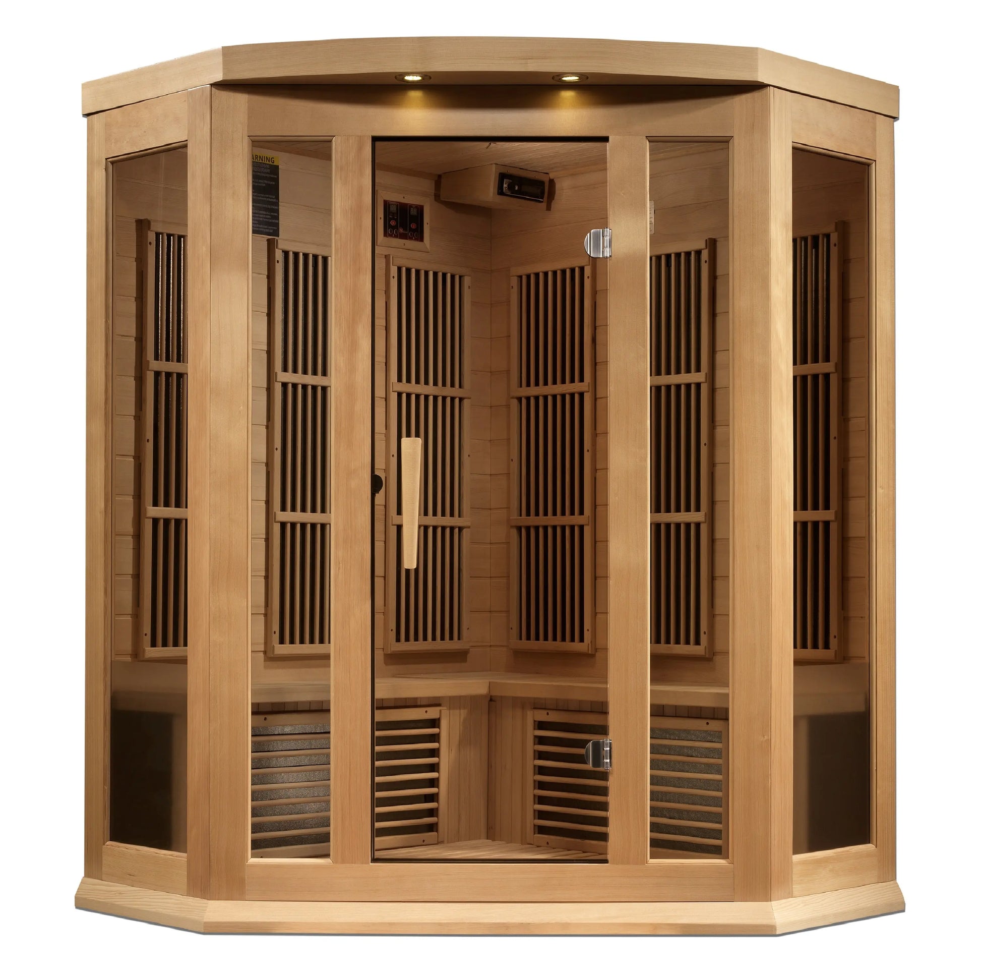 Maxxus 3-Person Corner Near Zero EMF FAR Infrared Sauna (MX-K356-01-ZF) Maxxus