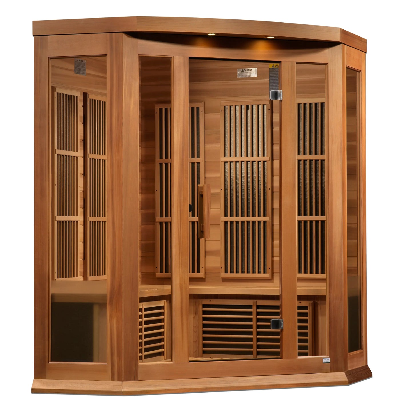 Maxxus 3-Person Corner Low EMF FAR Infrared Sauna (MX-K356-01 CED) Maxxus