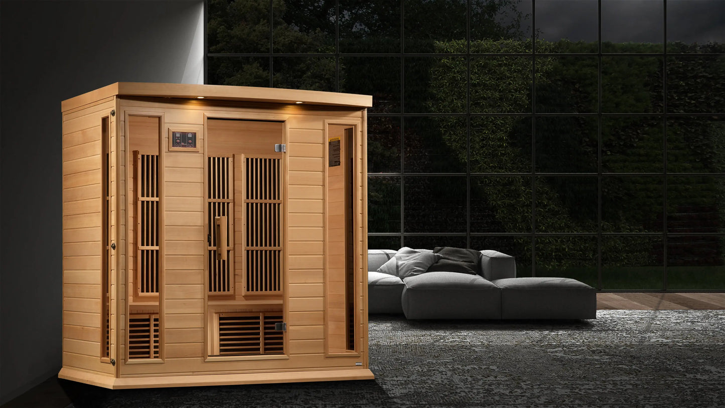 Maxxus 4-Person Near Zero EMF FAR Infrared Sauna (MX-K406-01-ZF) Maxxus