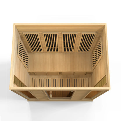 Maxxus 4-Person Low EMF FAR Infrared Sauna (MX-K406-01) Maxxus