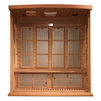 Maxxus 4-Person Near Zero EMF FAR Infrared Sauna (MX-K406-01-ZF CED) Maxxus