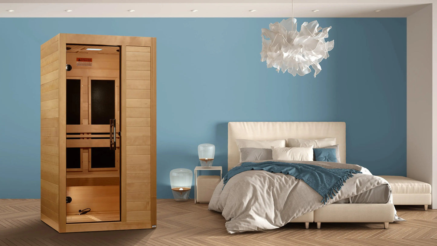 Maxxus "S-Line" Yoga 1-Person Low EMF FAR Infrared Sauna (MX-S106-01) Maxxus