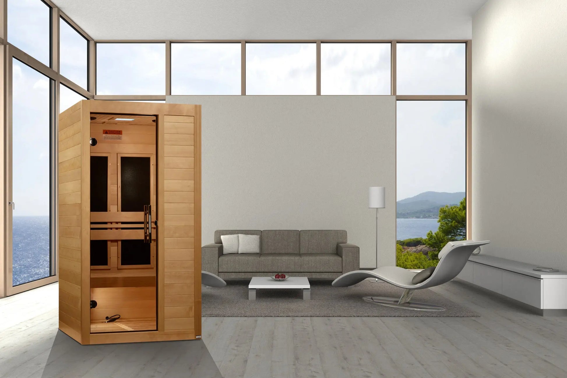 Maxxus "S-Line" Yoga 1-Person Ultra Low EMF FAR Infrared Sauna (MX-S106-01 Elite) Maxxus