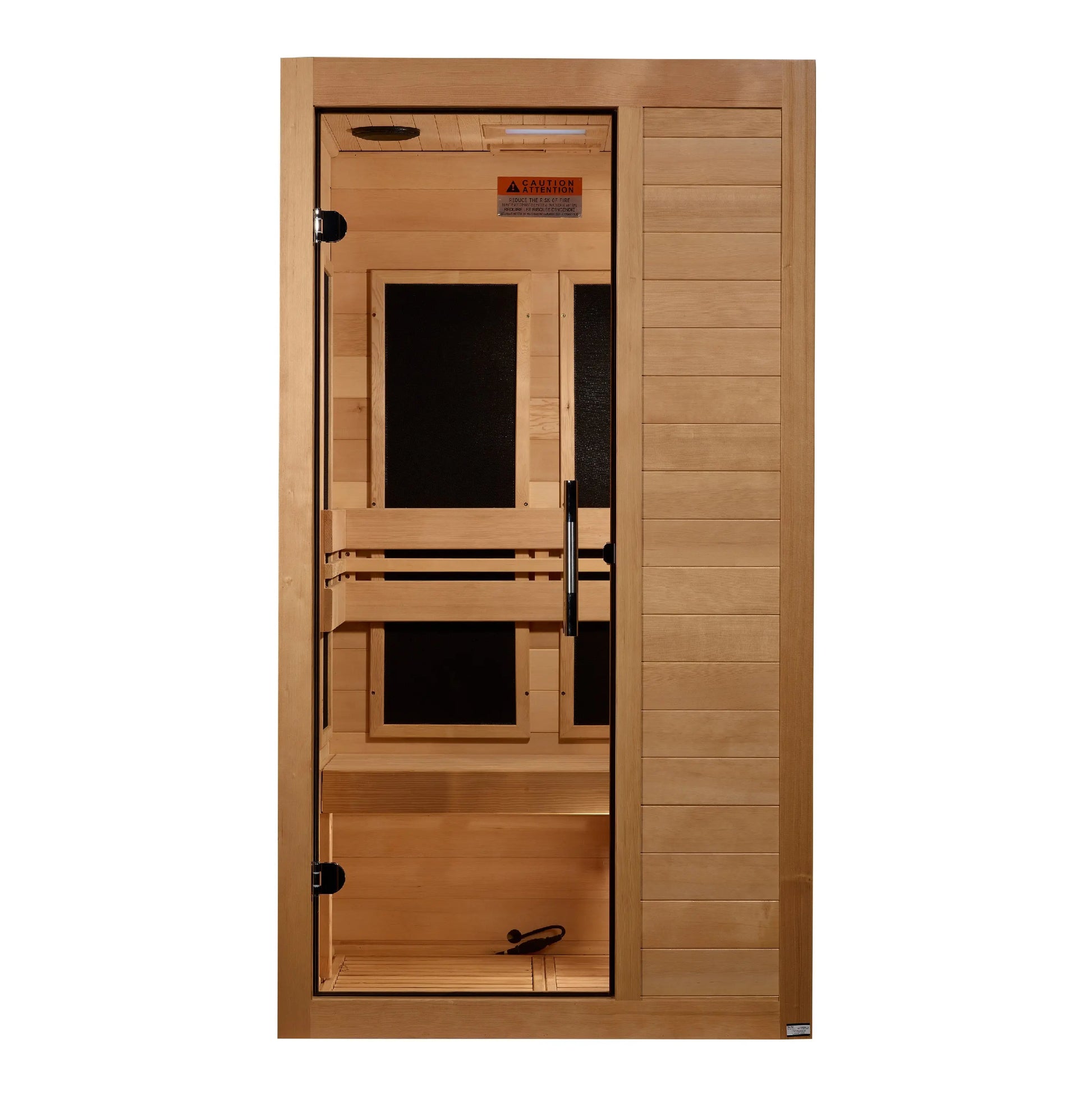 Maxxus "S-Line" Yoga 1-Person Ultra Low EMF FAR Infrared Sauna (MX-S106-01 Elite) Maxxus