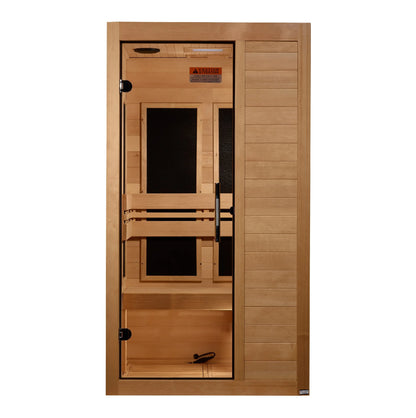 Maxxus "S-Line" Yoga 1-Person Ultra Low EMF FAR Infrared Sauna (MX-S106-01 Elite) Maxxus
