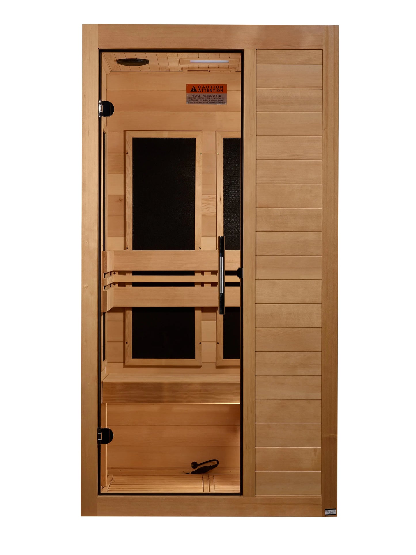 Maxxus "S-Line" Yoga 1-Person Ultra Low EMF FAR Infrared Sauna (MX-S106-01 Elite) Maxxus