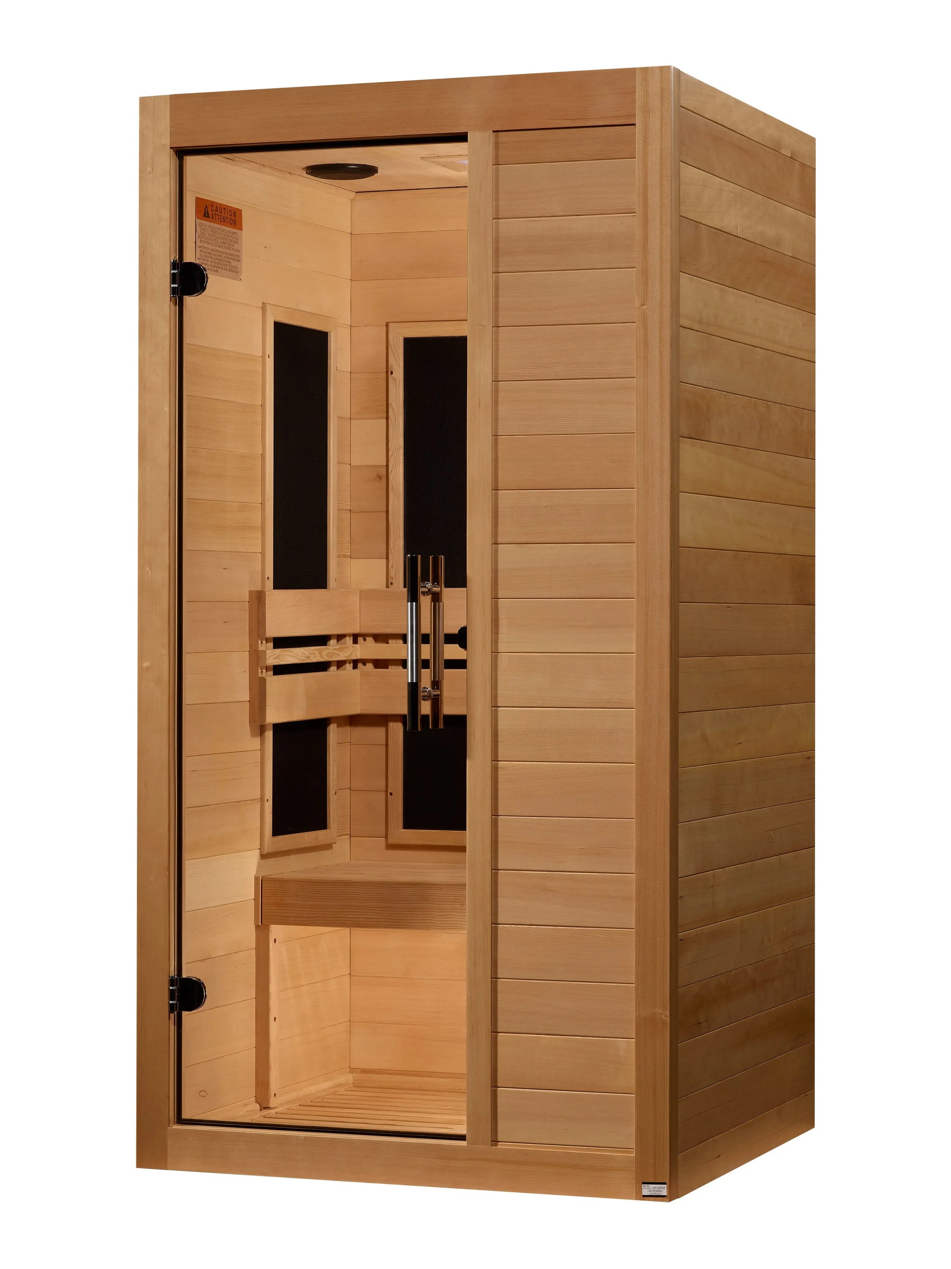 Maxxus "S-Line" Yoga 1-Person Ultra Low EMF FAR Infrared Sauna (MX-S106-01 Elite) Maxxus