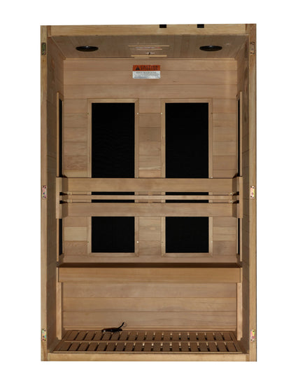 Maxxus "S-Line" Yoga 2-Person Ultra Low EMF FAR Infrared Sauna (MX-S206-01 Elite) Maxxus