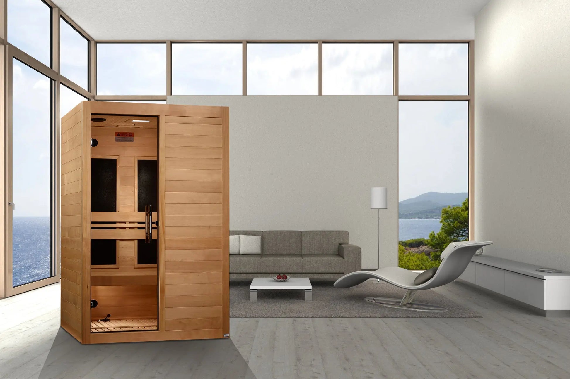 Maxxus "S-Line" Yoga 2-Person Ultra Low EMF FAR Infrared Sauna (MX-S206-01 Elite) Maxxus