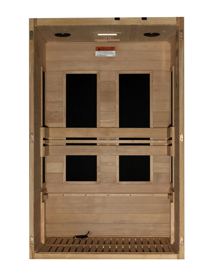 Maxxus "S-Line" Yoga 2-Person Low EMF FAR Infrared Sauna (MX-S206-01) Maxxus
