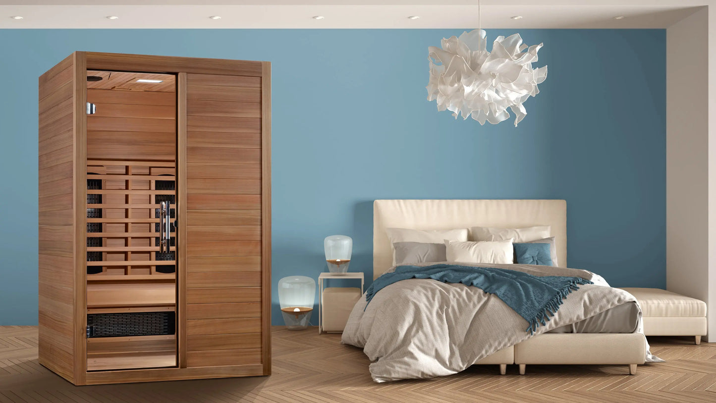 Maxxus "S-Line"Yoga 2-Person Full Spectrum Near Zero EMF FAR Infrared Sauna (MX-S206-01-FS-PC) Maxxus