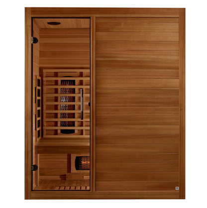 Maxxus "S-Line" Yoga 3-Person Full Spectrum Near Zero FAR Infrared Sauna (MX-S306-01-FS-PC) Maxxus