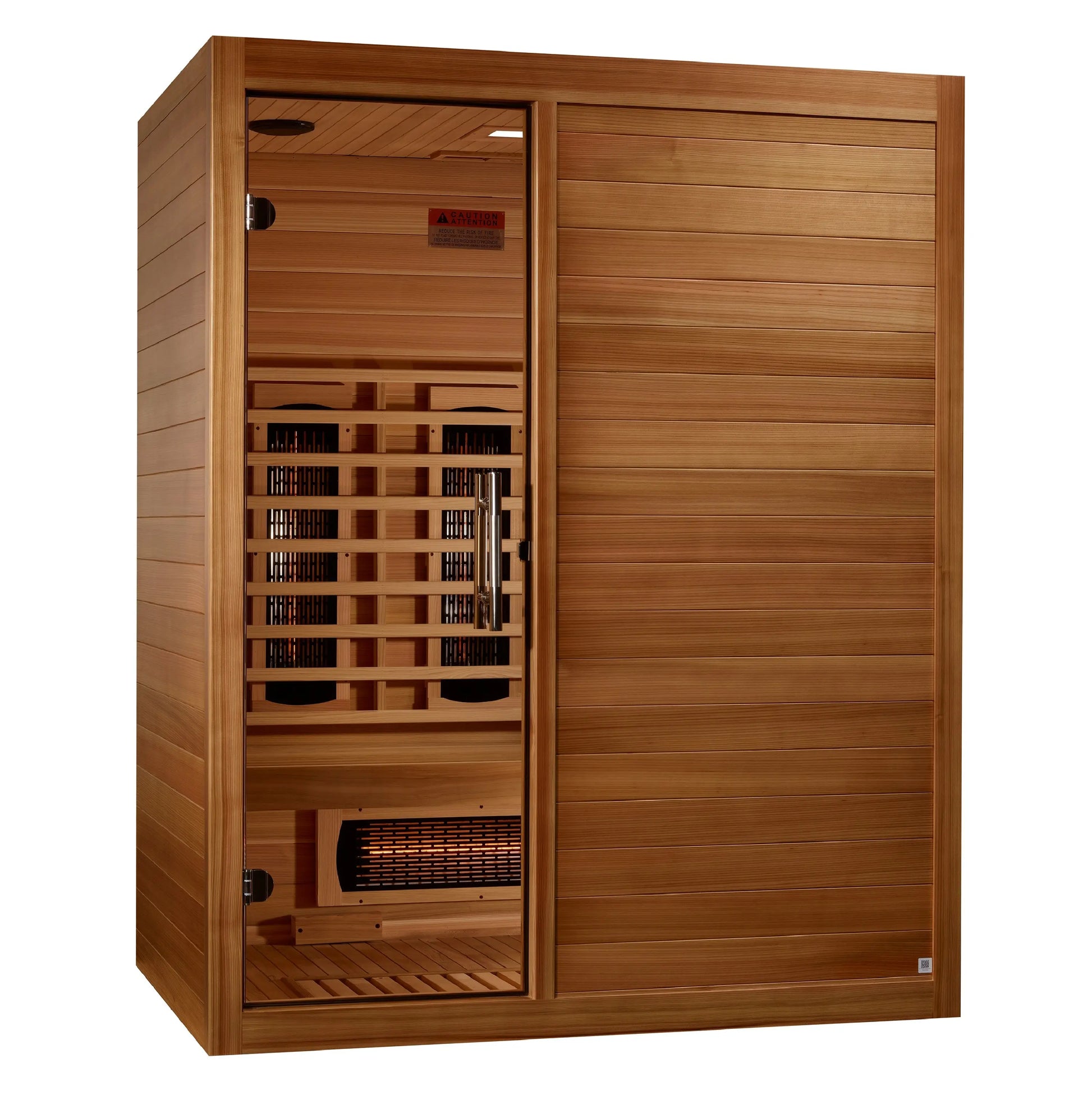 Maxxus "S-Line" Yoga 3-Person Full Spectrum Near Zero FAR Infrared Sauna (MX-S306-01-FS-PC) Maxxus