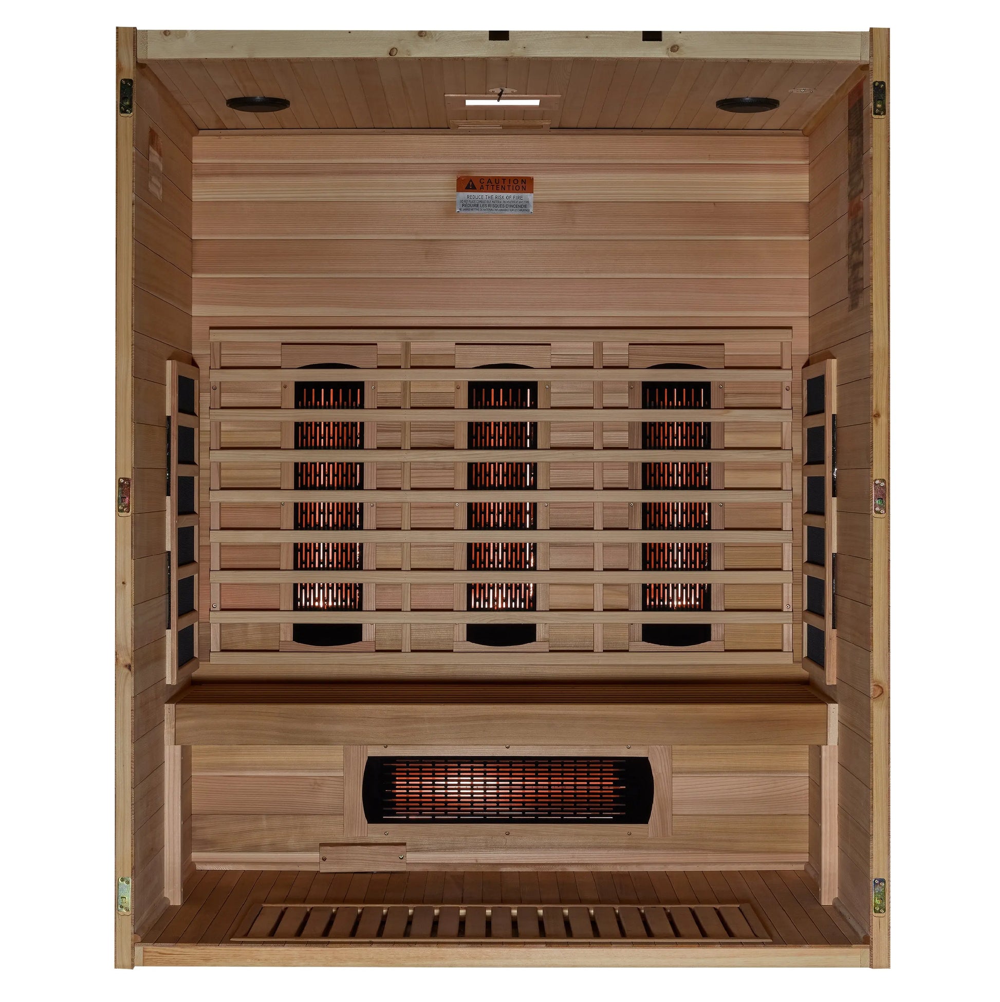 Maxxus "S-Line" Yoga 3-Person Full Spectrum Near Zero FAR Infrared Sauna (MX-S306-01-FS-PC) Maxxus