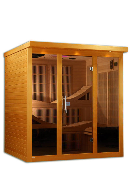 Dynamic "Monaco" Elite 6-Person Ultra Low EMF FAR Infrared Sauna (DYN-6996-01 Elite) Dynamic Saunas