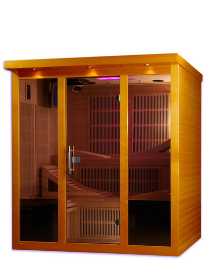 Dynamic "Monaco" Elite 6-Person Ultra Low EMF FAR Infrared Sauna (DYN-6996-01 Elite) Dynamic Saunas