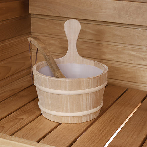 PROSAUNAS Lined Wood Sauna Bucket 4L