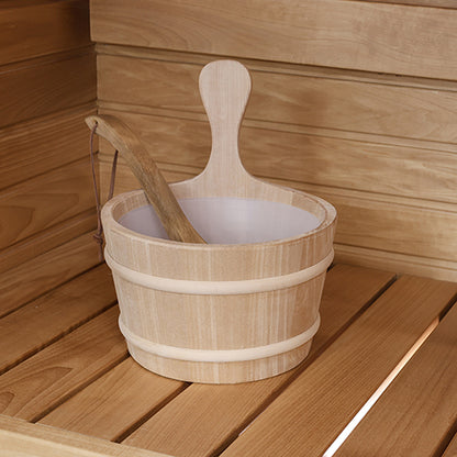 PROSAUNAS Lined Wood Sauna Bucket 4L