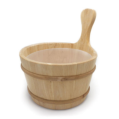 PROSAUNAS Lined Wood Sauna Bucket 4L