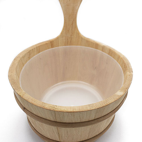 PROSAUNAS Lined Wood Sauna Bucket 4L
