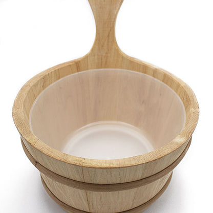 PROSAUNAS Lined Wood Sauna Bucket 4L