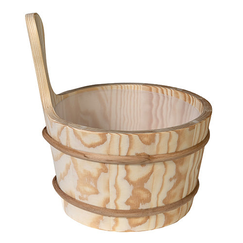 PROSAUNAS Lined Wood Sauna Bucket 4L