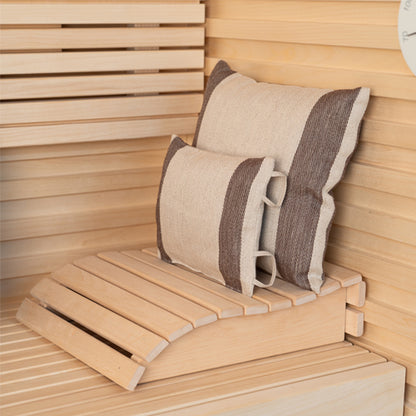 PROSAUNAS Curved Wooden Sauna Headrestac