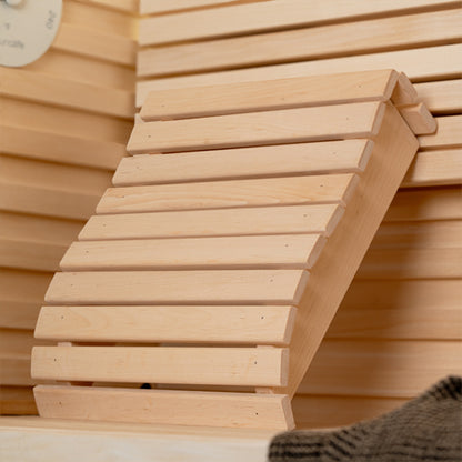 PROSAUNAS Curved Wooden Sauna Headrestac