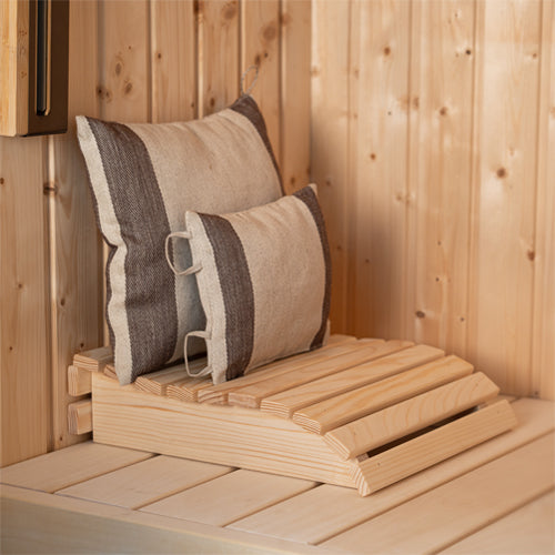 PROSAUNAS Curved Wooden Sauna Headrestac