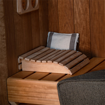 PROSAUNAS Curved Wooden Sauna Headrestac