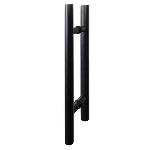PROSAUNAS Prehung Clear Glass Sauna Door 24 x 73 in Black Alder Frame