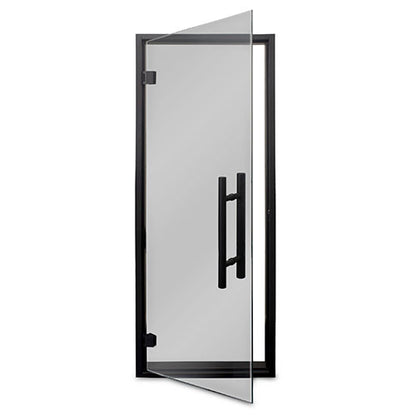 PROSAUNAS Prehung Tinted Glass Sauna Door 24 x 73 in Black Alder Frame