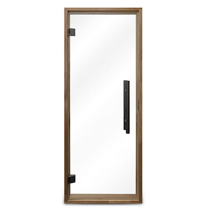 PROSAUNAS Prehung Clear Glass Sauna Door 24 x 73 in Thermo-Aspen Frame