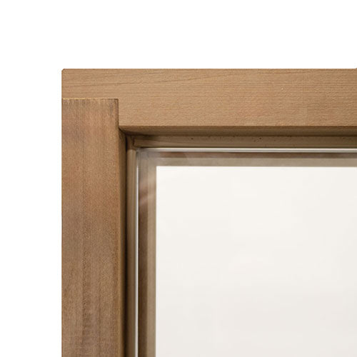 PROSAUNAS Prehung Clear Glass Sauna Door 24 x 73 in Thermo-Aspen Frame