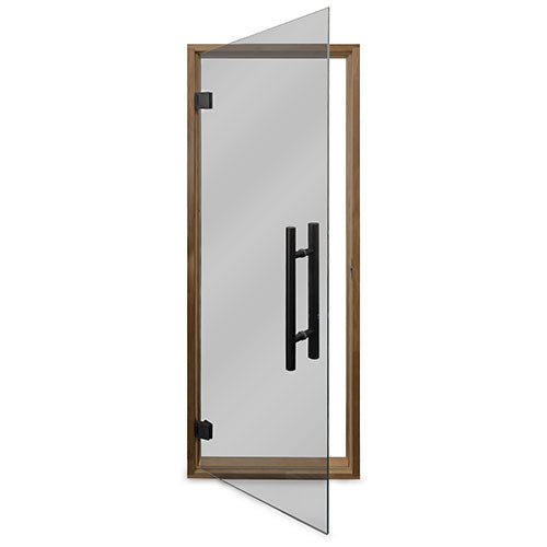 PROSAUNAS Prehung Tinted Glass Sauna Door 24 x 73 in Thermo-Aspen Frame