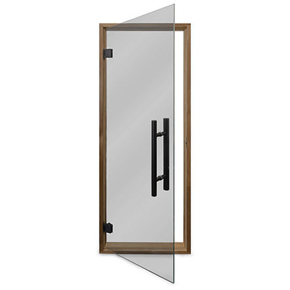 PROSAUNAS Prehung Tinted Glass Sauna Door 24 x 73 in Thermo-Aspen Frame