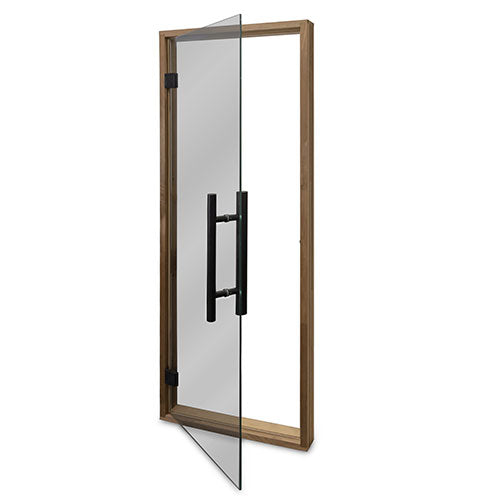 PROSAUNAS Prehung Tinted Glass Sauna Door 24 x 73 in Thermo-Aspen Frame